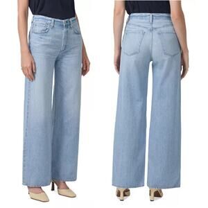 NWT Citizens of Humanity Paloma High Rise Baggy Wide Leg Jeans Moonbeam Women 26